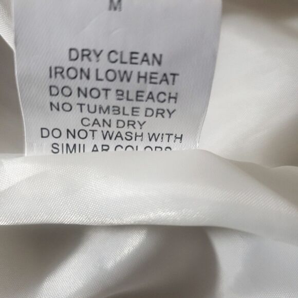 For Her NYC Cream High Low Faux Leather Jacket Size Medium - Picture 8 of 8